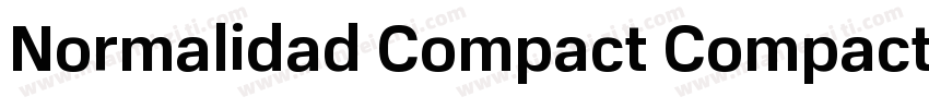 Normalidad Compact Compact字体转换